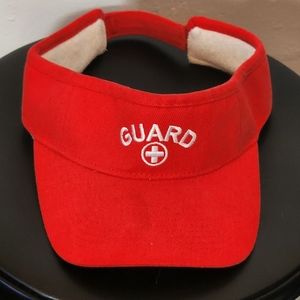 Authentic Original Life Guard Sun Visor Cap Hat Adjustable Hook and Loop Unisex.